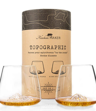 ALASKAN MAKER - Set de 2 verres : Everest & Mont Blanc