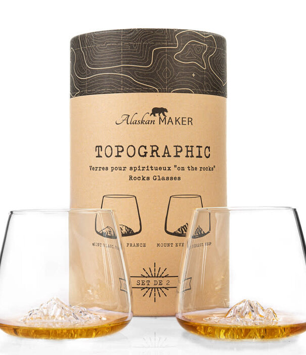 Alaskan Maker ALASKAN MAKER - Set de 2 verres : Everest & Mont Blanc