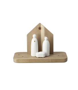 RÄDER - Crèche en bois et porcelaine