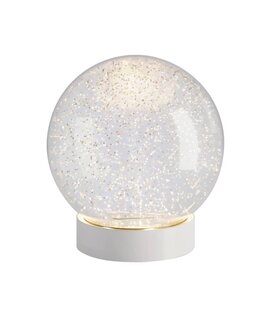 BOULE GLAMOR - 15cm - Blanc