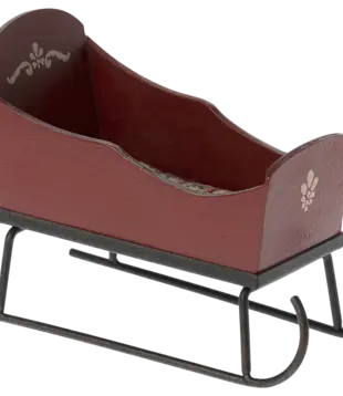 MAILEG - Traineau Souris Rouge