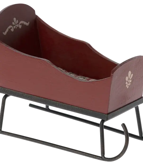 Maileg MAILEG - Traineau Souris Rouge