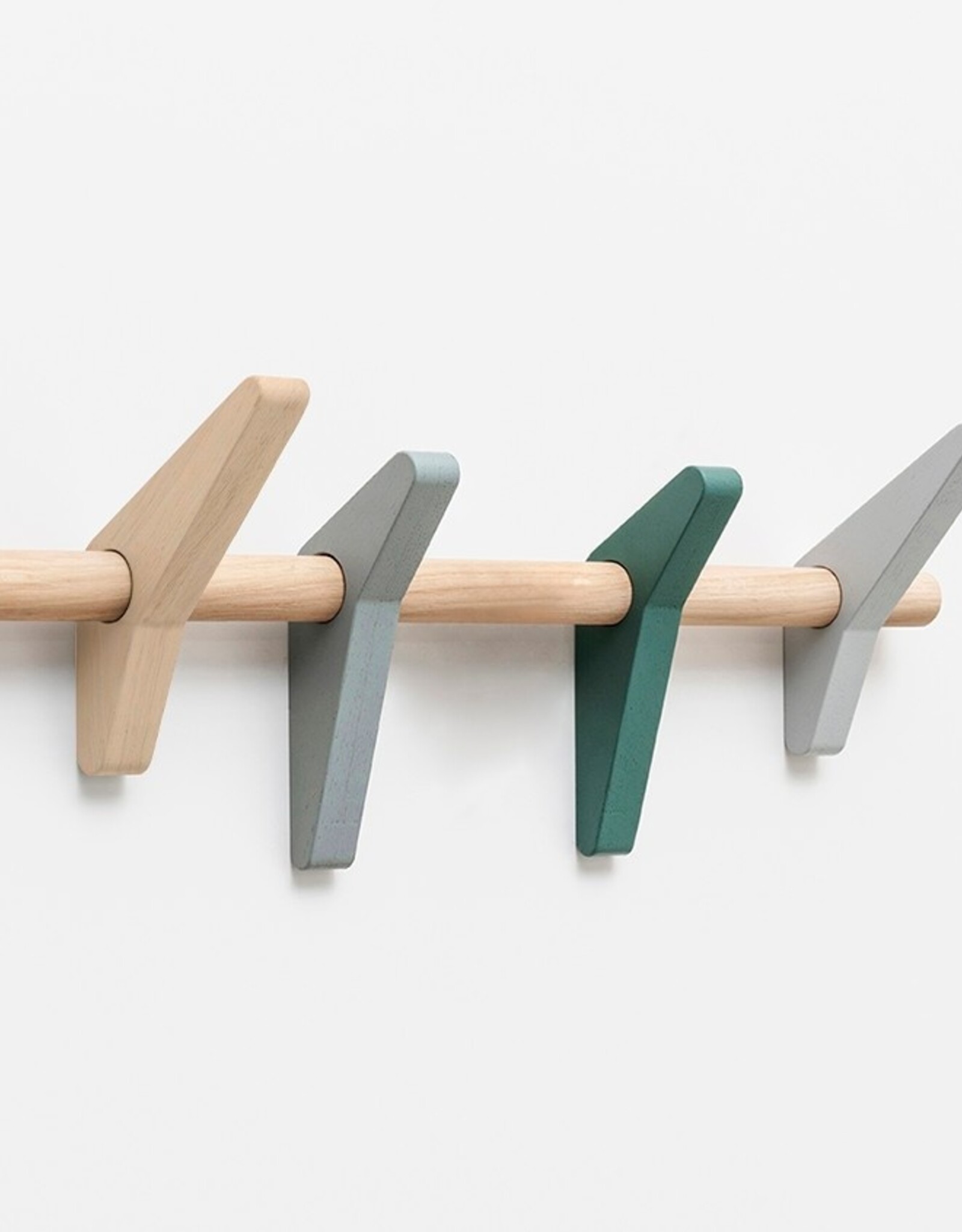 Patères Hirondelles 50 Chêne vernis mat / Bois Selestat Manoir Cheverny