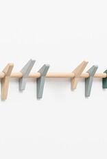 Patères Hirondelles 80 Chêne vernis mat / Bois Selestat Manoir Cheverny