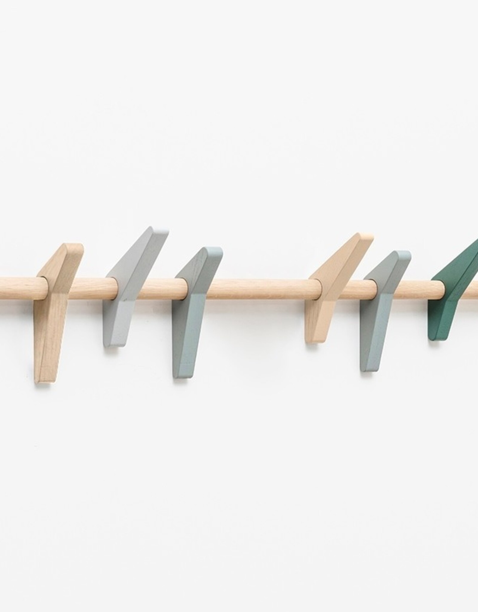 Patères Hirondelles 80 Chêne vernis mat / Bois Selestat Manoir Cheverny