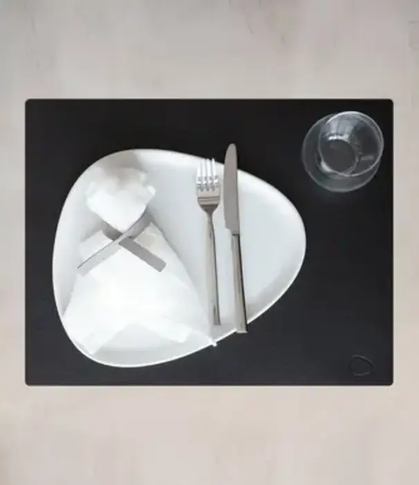 Table Mat Square L NUPO Black 35 x 45