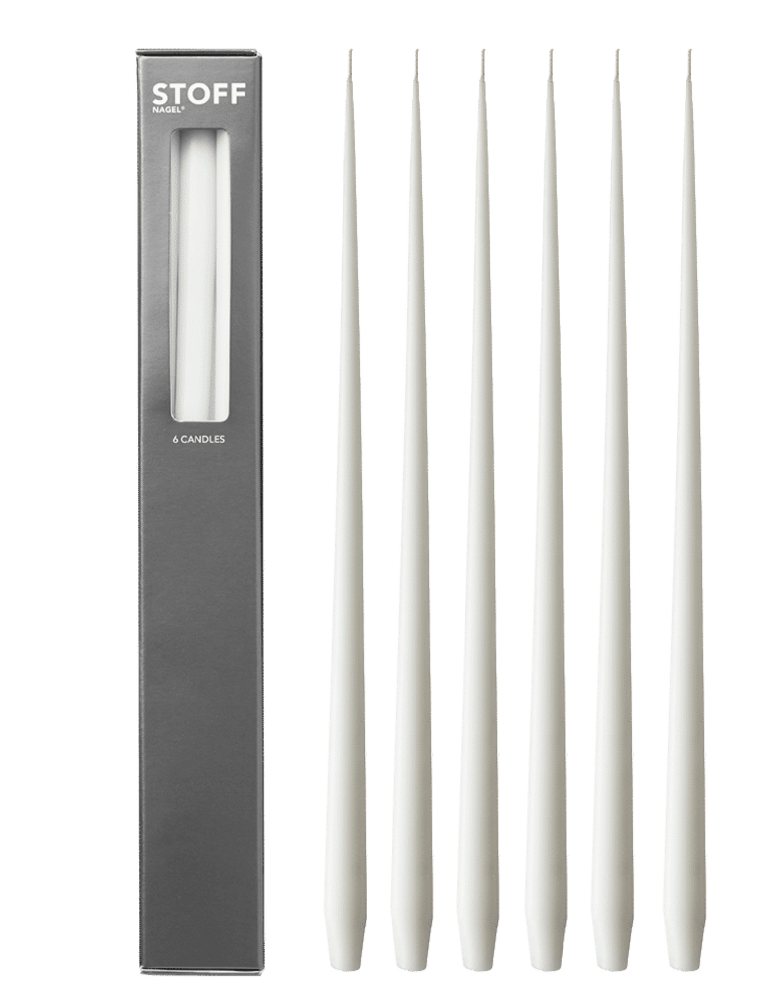 STOFF NAGEL STOFF NAGEL - Bougies Taper - Blanc