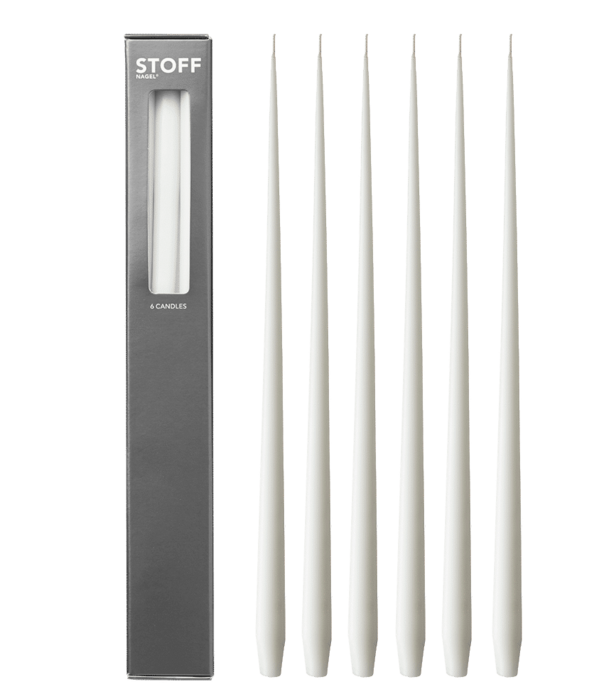 STOFF NAGEL STOFF NAGEL - Bougies Taper - Blanc