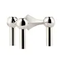 Bougeoir Stoff Nagel - Chrome