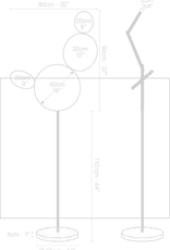 Le Deun Luminaires Lampadaire Pico5 Le Deun