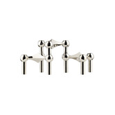 STOFF NAGEL - Set de 3 Bougeoirs Nagel - Chrome