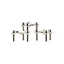 STOFF NAGEL - Set de 3 Bougeoirs Nagel - Chrome