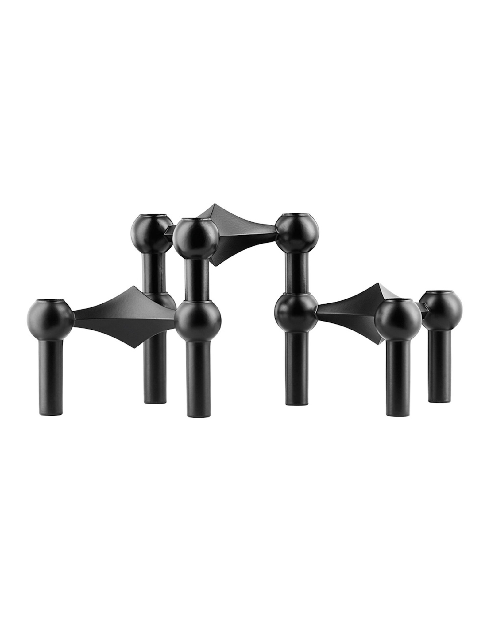 STOFF NAGEL STOFF NAGEL - Set de 3 Bougeoirs Nagel - Noir