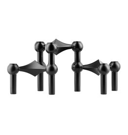 STOFF NAGEL STOFF NAGEL - Set de 3 Bougeoirs Nagel - Noir