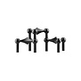 STOFF NAGEL - Set de 3 Bougeoirs Nagel - Noir