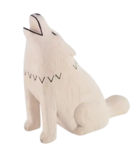 T-LAB - Pole pole wooden animal Wolf