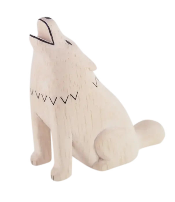 TLAB T-LAB - Pole pole wooden animal Wolf