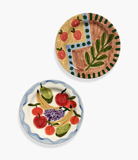 Assiette À Dîner 04 Set De 2 Mix Dljntlas