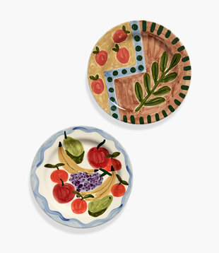 Assiette À Dîner 04 Set De 2 Mix Dljntlas