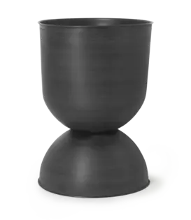 Hourglass Pot - Black Large