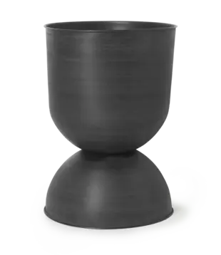 Hourglass Pot - Black Large