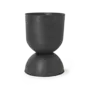 Hourglass Pot - Black Large