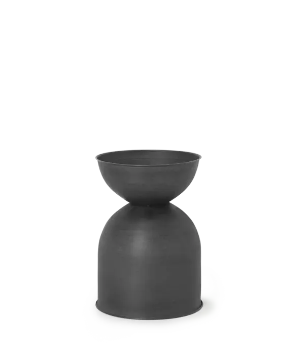 Ferm Living Hourglass Pot - Black Small