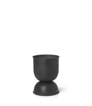Hourglass Pot - Extra Small Black