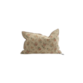 Coussin Vice Versa Lin Wabi-Sabi Imprimé Jardin Secret Orgeat 30x50