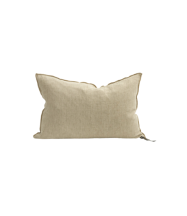 Coussin Crépon de Lin Lavé  Orgeat 40x60