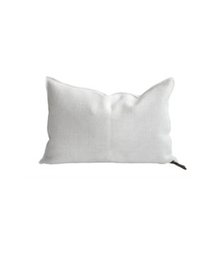 Coussin Toile de Lin Vintage Blanc 40x60