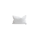Coussin Vice Versa - Toile Wooly Blanc 30x50