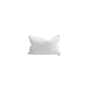 Coussin Vice Versa - Toile Wooly Blanc 30x50