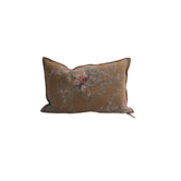 Coussin Lin Wabi Sabi Imprimé - Pompadour Havane 40 x 60