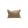 Coussin Vice Versa Toile de lin Vintage - Havane 40x60