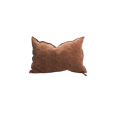 Coussin Vice Versa Jacquard Stone Washed Kilim Argile  40 x 60