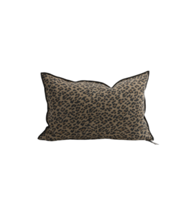 Coussin Lin Wabi Sabi Imprimé - Panthère 40 x 60