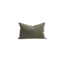 Coussin Vice Versa Crépon de lin lavé - Kaki 40 x 60