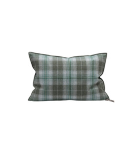 Coussin Vice Versa 40 x 60 Drap de Laine Highlander Forest Hill