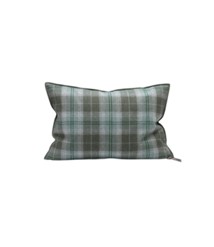 Coussin Vice Versa 40 x 60 Drap de Laine Highlander Forest Hill
