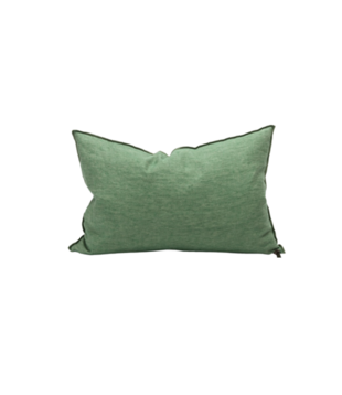 Coussin Vice Versa Lin Lavé Froissé Empire Givré 40 X 60