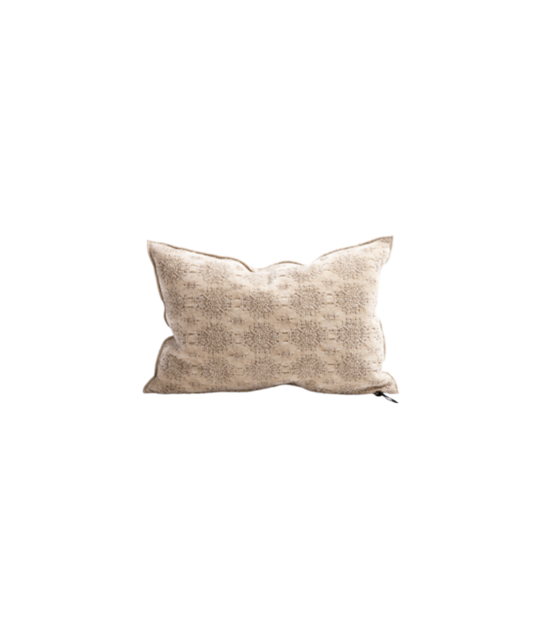 Maison de Vacances Coussin vice versa Jacquard stone washed kilim nude 30 x 50