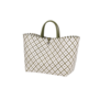 Motif Bag Shopper Olive With White Pattern