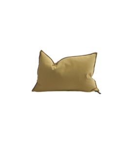 Coussin Satin Mimi Ocre 30x50