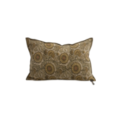 Coussin Lin Wabi Sabi Imprimé -   Les Tournesols Bronze 40 X 60