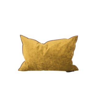 Coussin Vice Versa Velours Royal Ocre 40X60