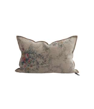 Coussin Lin Wabi Sabi Imprimé - Pompadour Nude 40 x 60