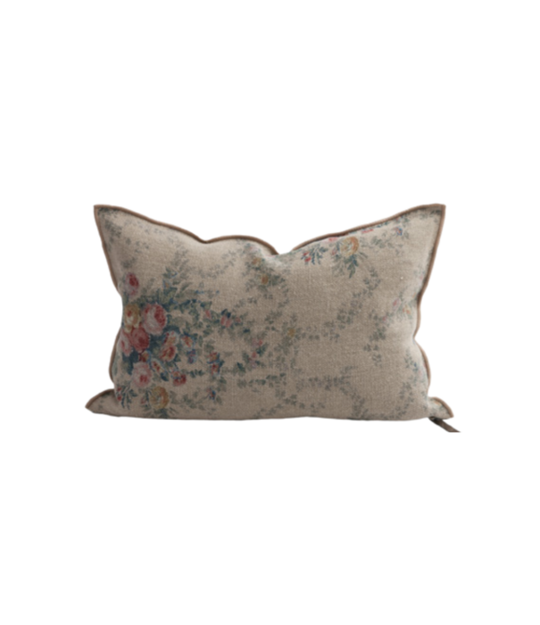 Maison de Vacances Coussin Lin Wabi Sabi Imprimé - Pompadour Nude 40 x 60