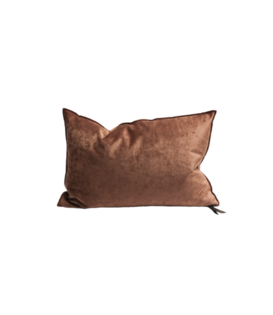 Coussin Vice Versa Velours Royal Argile 40x60