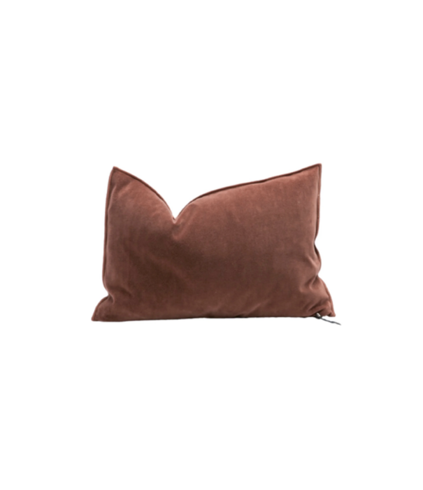 Maison de Vacances Coussin Vice Versa Velours Vintage Argile 40X60